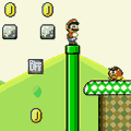 Click here to play the Flash game "Super Mario Bros.: Mario's Adventure"