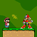 Click here to play the Flash game "Super Smash X" (2 players only)